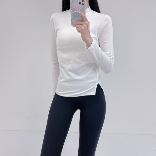 로라벨 밤비 필라테스복 여성 요가복 필라테스 요가 상의 티셔츠 옷 커버업 운동복 긴팔 탑 - 상세 이미지 5