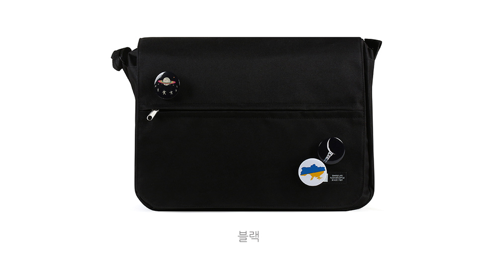 남자 대학생 남학생 옆으로매는 책가방 심플한 메신저백 베이직 빅 학원 크로스백 가방 - 상세 이미지 3