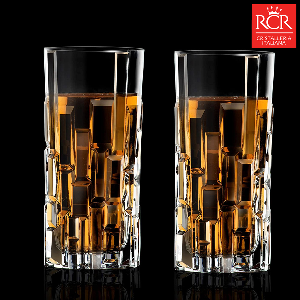 RCR 크리스탈 위스키잔 고급 술잔 선물세트 6P 340ml, 6개, 에트나 하이볼잔