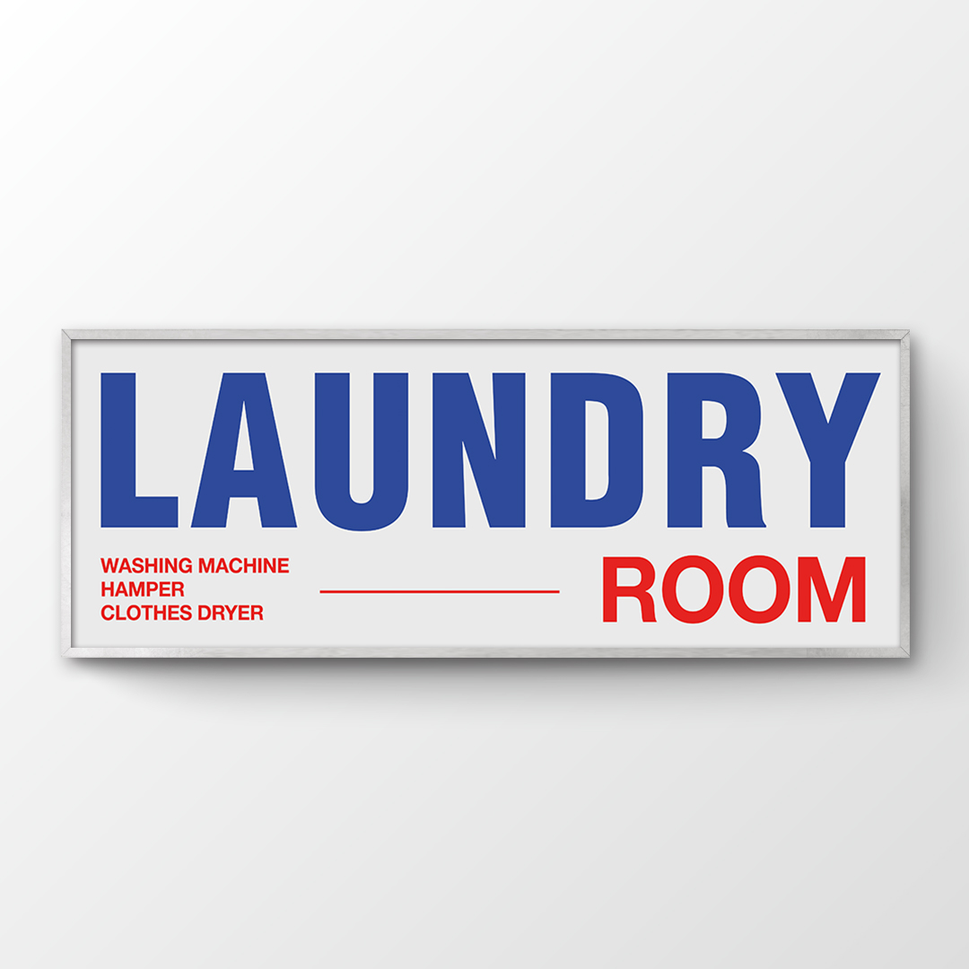 세탁실 액자 런드리룸 인테리어포스터 다용도실 벽장식 LAUNDRY - 상품 이미지