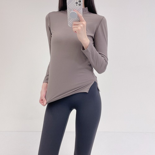 로라벨 밤비 필라테스복 여성 요가복 필라테스 요가 상의 티셔츠 옷 커버업 운동복 긴팔 탑 - 상세 이미지 3
