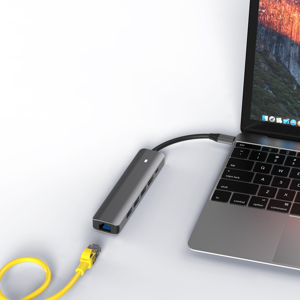 아이노트 CH61P C타입 6in1 멀티포트 USB 3.0 허브 - 상세 이미지 2