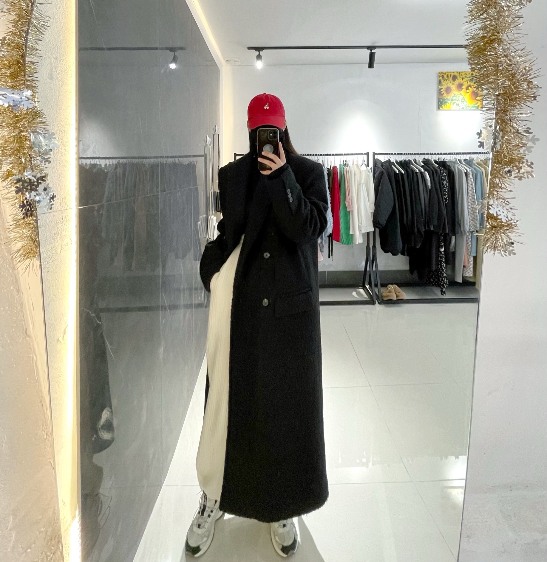[남녀공용 / 멋쁨 시밀러룩 / 국내생산] 부드러운 푸들 오버핏 울 더블롱코트 2color 상세 이미지 7