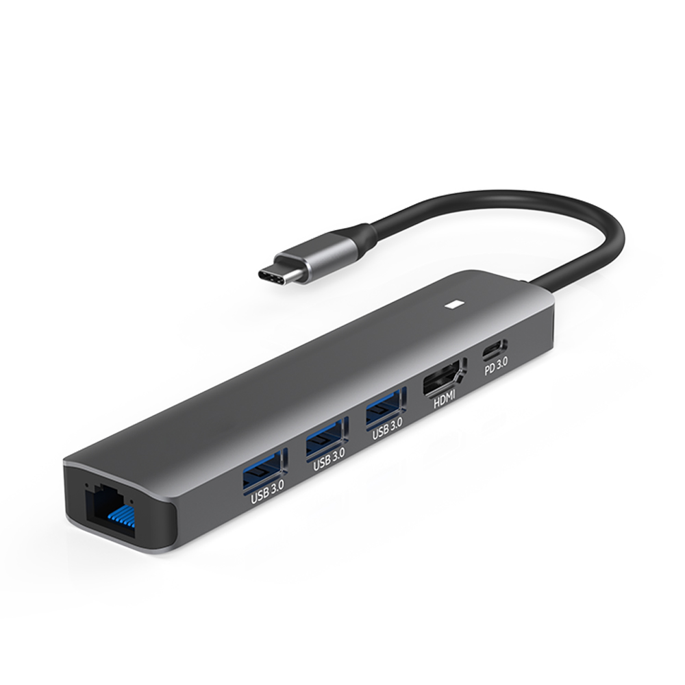 아이노트 CH61P C타입 6in1 멀티포트 USB 3.0 허브 이미지 6