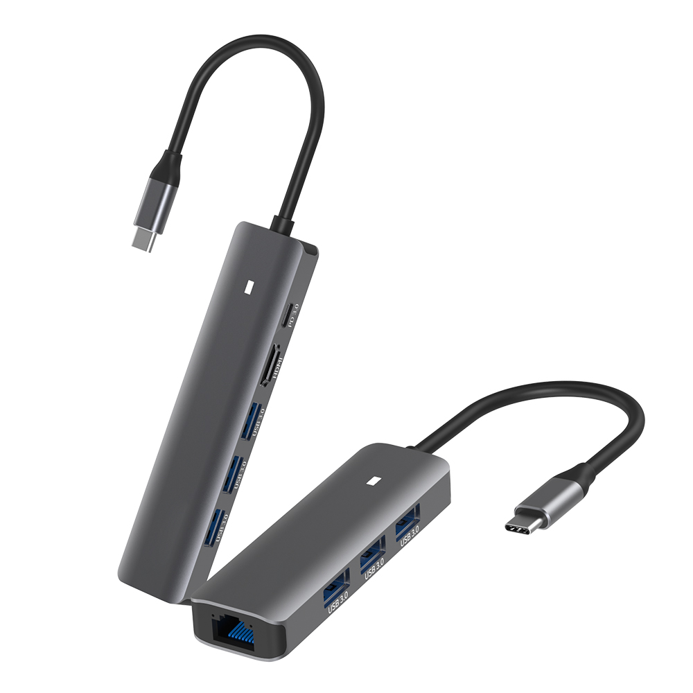 아이노트 CH61P C타입 6in1 멀티포트 USB 3.0 허브