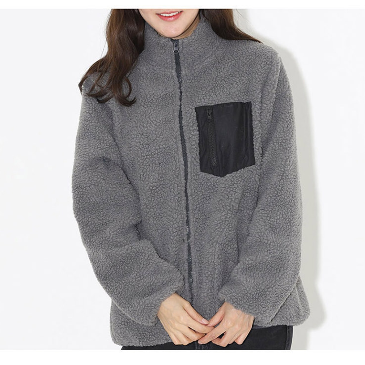 이월패딩 여성 등산 점퍼 경량 후리스 등산용 패딩 자켓 - 상세 이미지 5