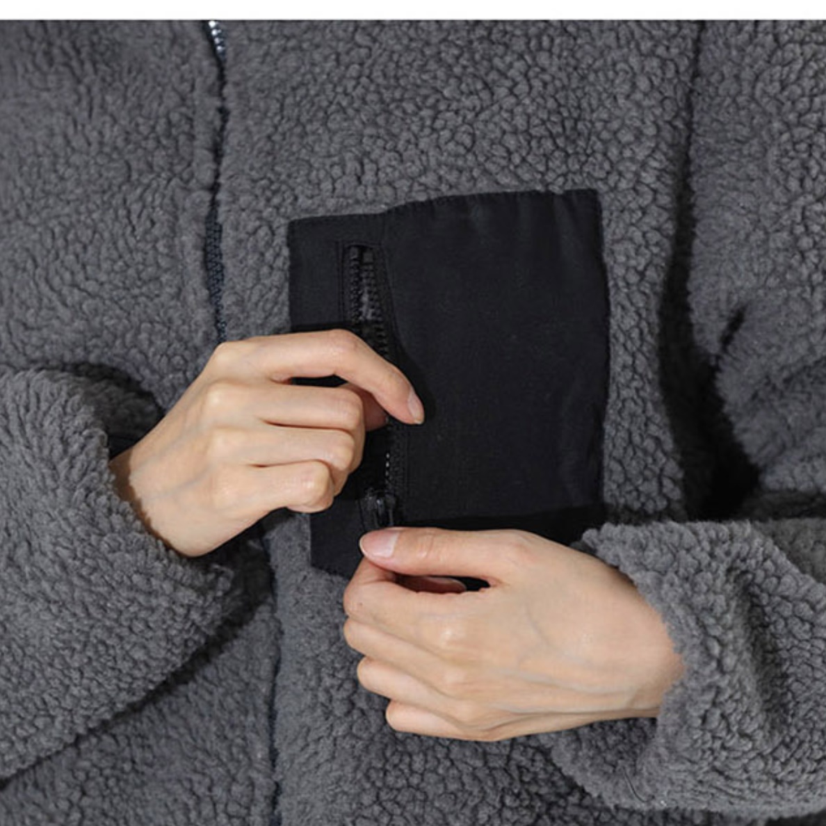 이월패딩 여성 등산 점퍼 경량 후리스 등산용 패딩 자켓 이미지 6
