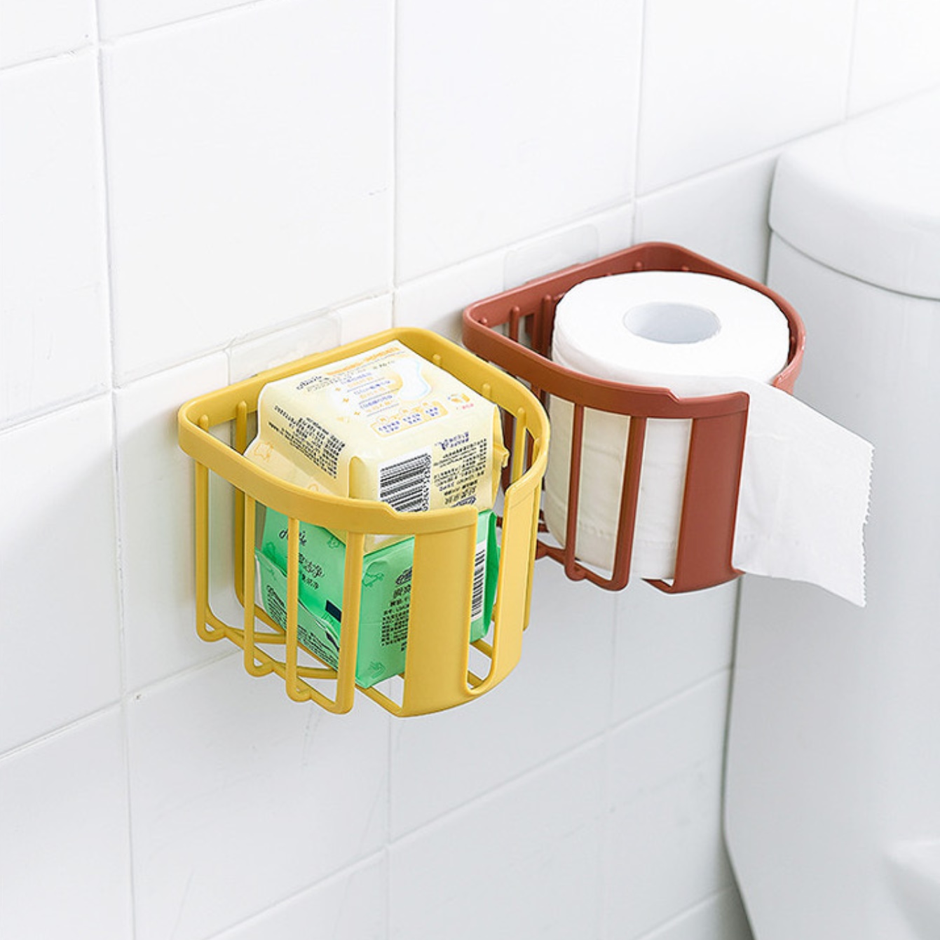 고급 아파트 휴지걸이 선반형 부착식 디자인 휴지걸이 선반