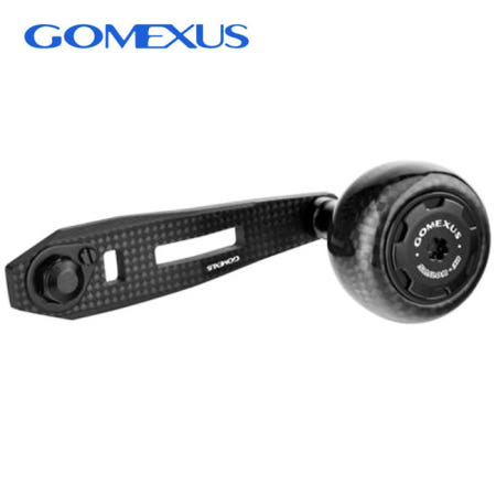 고멕서스 75mm 베이트릴 풀 카본 파워 핸들 다이와 시마노 아부 바낙스 도요피싱 튜닝 핸들 올카본 블랙