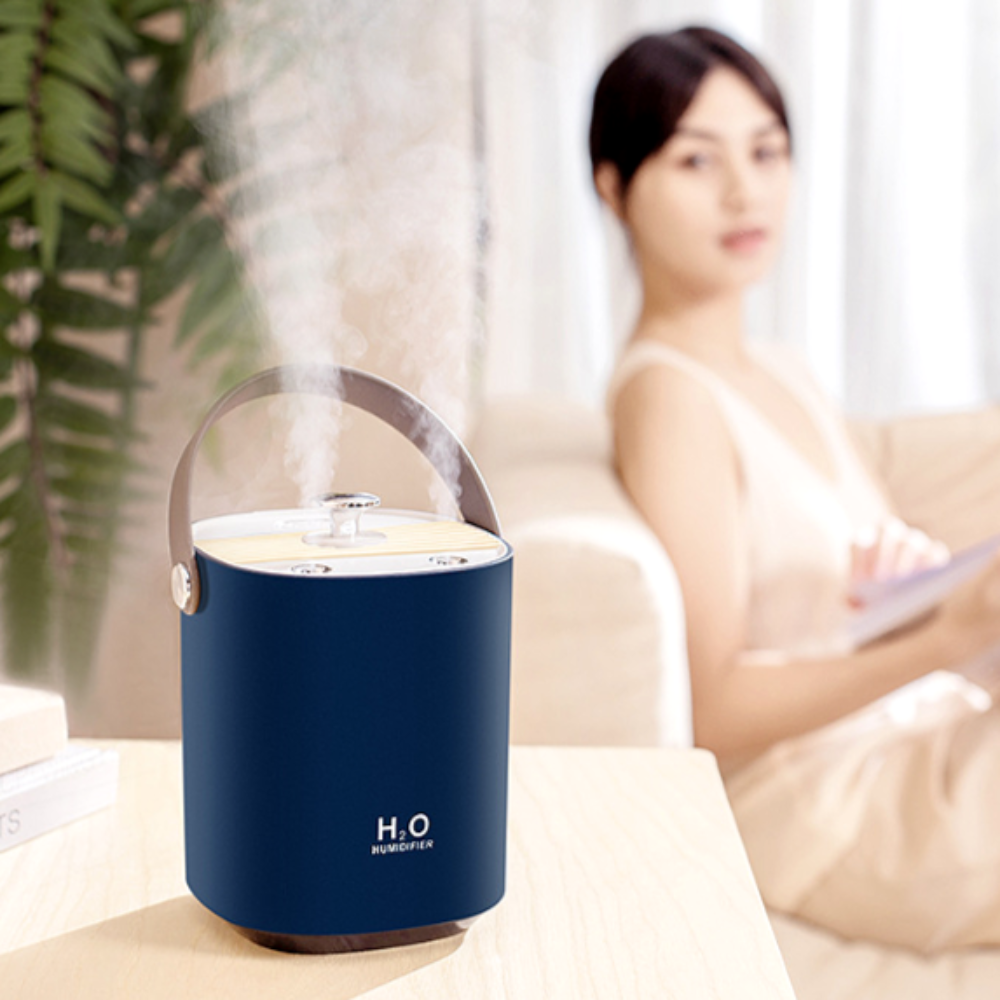 헤몬 미니 가습기 휴대용 탁상용 책상 무드등 가습기 1L