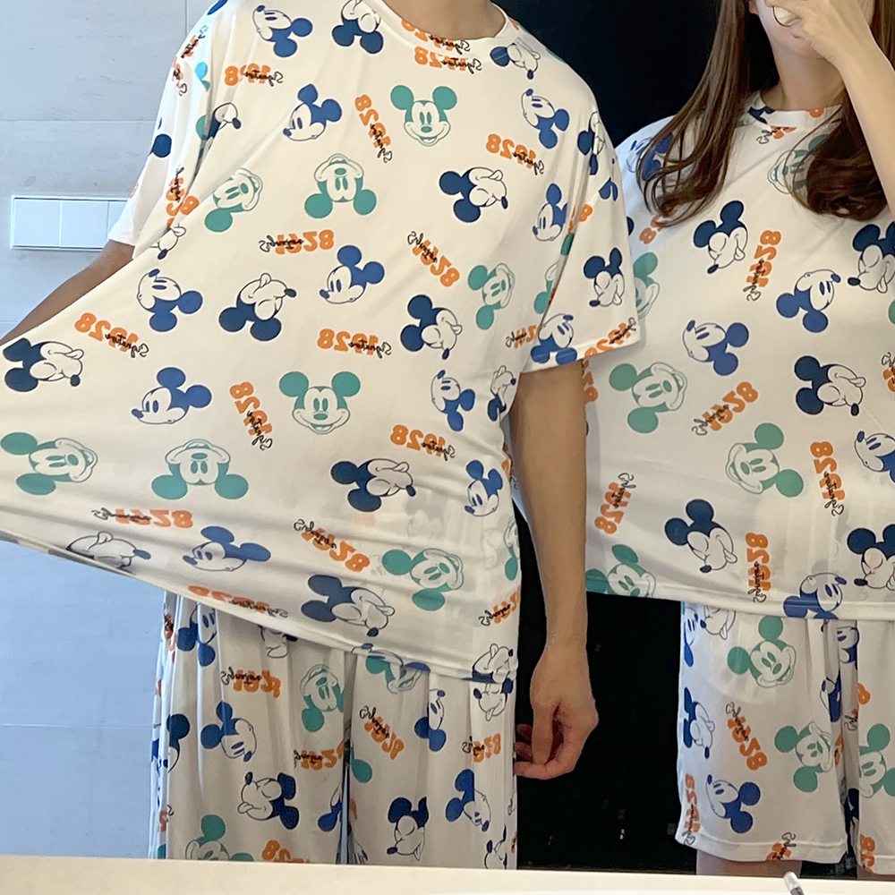 쫀득 퍼피 쿨링 잠옷세트 커플 패밀리 반팔 빅사이즈스판 파자마 상세 이미지 97