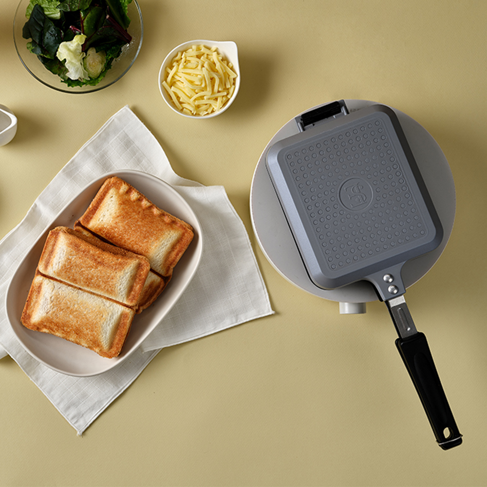 에비히슈테른 캠핑 샌드위치 메이커 브런치 토스트 핫도그 쿠커 2구