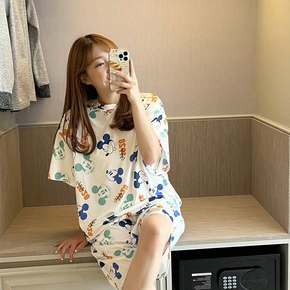쫀득 퍼피 쿨링 잠옷세트 커플 패밀리 반팔 빅사이즈스판 파자마 상세 이미지 106