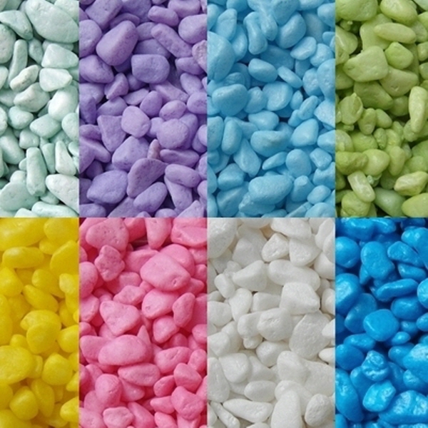 칼라스톤(색자갈 색돌 컬러스톤) 1KG 소포장 제품 이미지