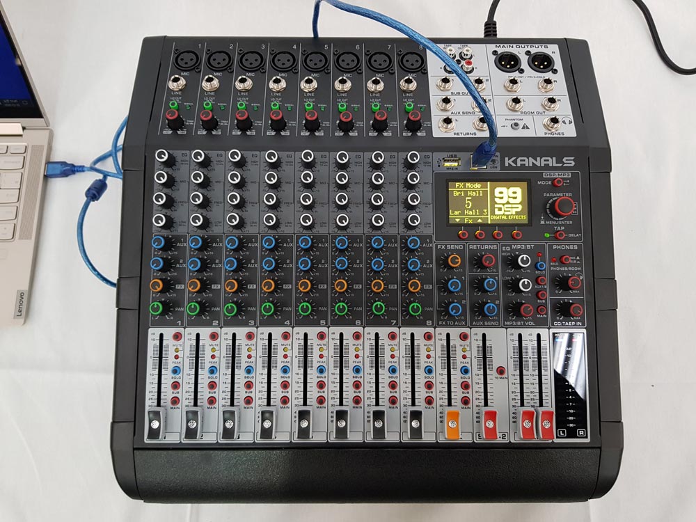 카날스 BKT-1400 파워드 믹서 오디오 인터페이스 내장