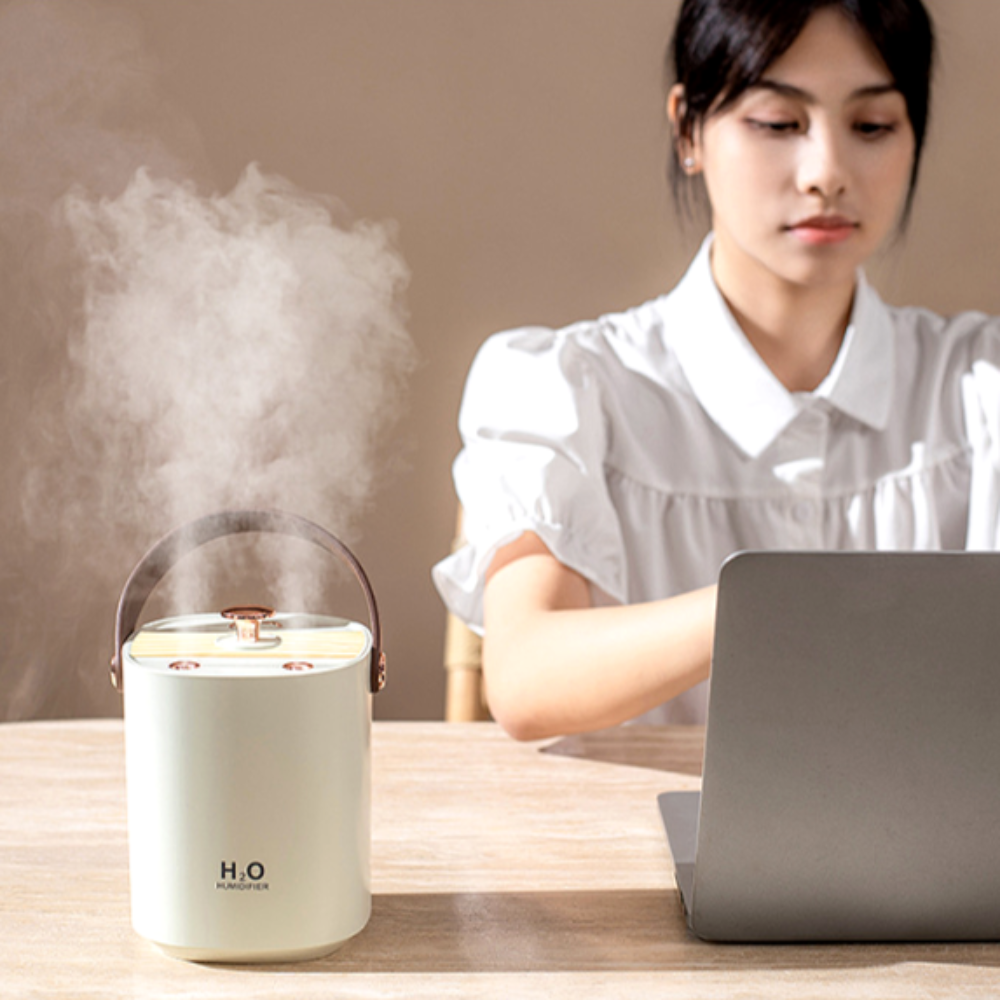 헤몬 미니 가습기 휴대용 탁상용 책상 무드등 가습기 1L