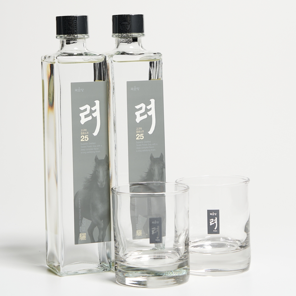 려 고구마 소주 25도 선물세트 특1호 375ml 2본입(고구마100%) 증류주 국순당 - 상세 이미지 4