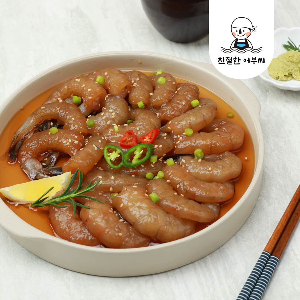 자연산 대하 새우장 간장 양념 안면도 깐새우장 친절한어부씨 이미지 7
