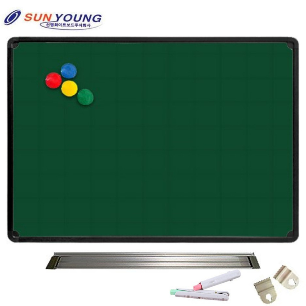 초록 미니 물칠판 30x40 벽걸이 자석 메모 보드판 학교 분필 워터초크 물백묵 칠판 - 상세 이미지 3