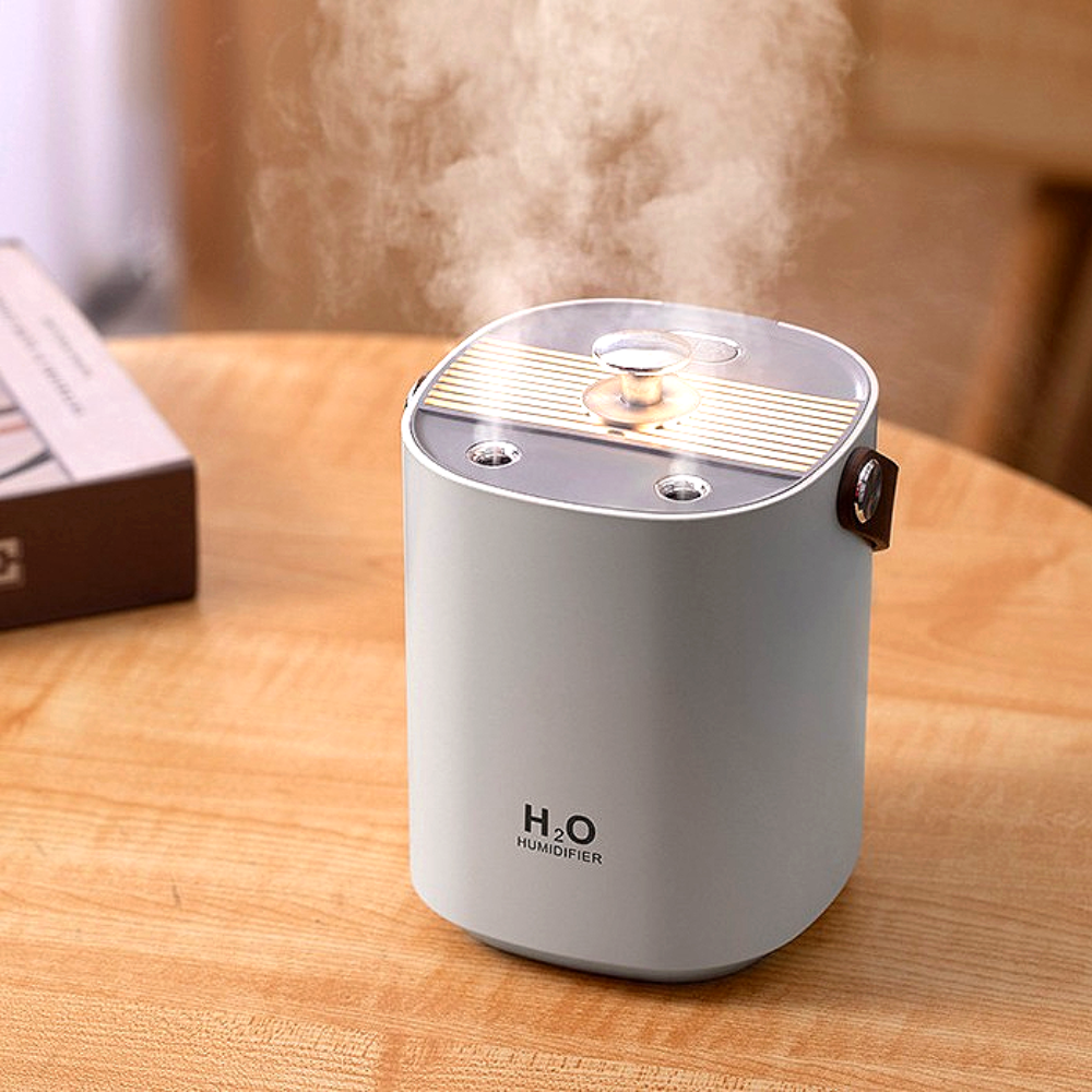 헤몬 미니 가습기 휴대용 탁상용 책상 무드등 가습기 1L