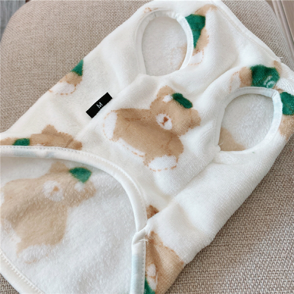 강아지 옷 토끼 곰돌이 잠옷 수면 조끼 S-2XL 이미지 6