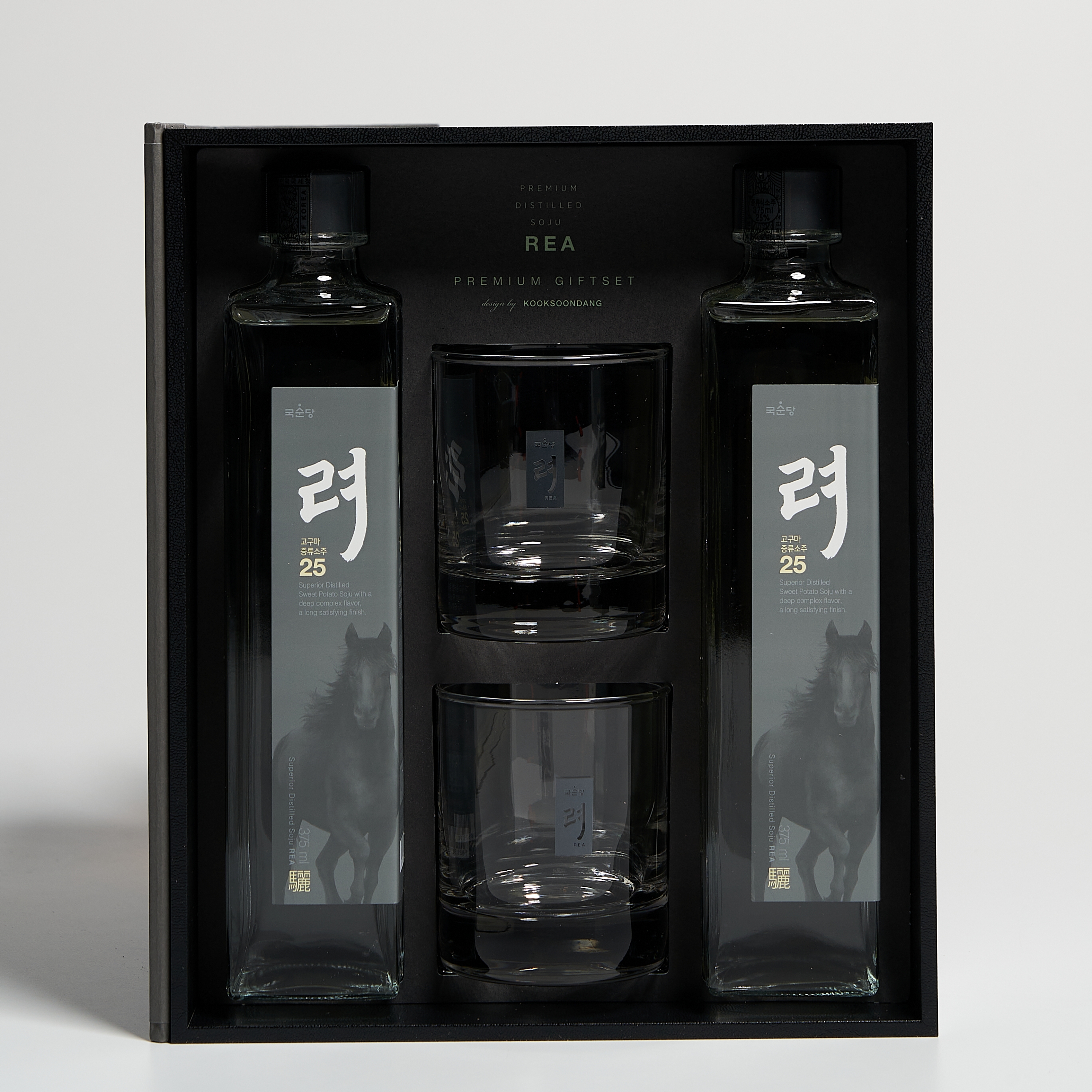 려 고구마 소주 25도 선물세트 특1호 375ml 2본입(고구마100%) 증류주 국순당 - 메인 이미지