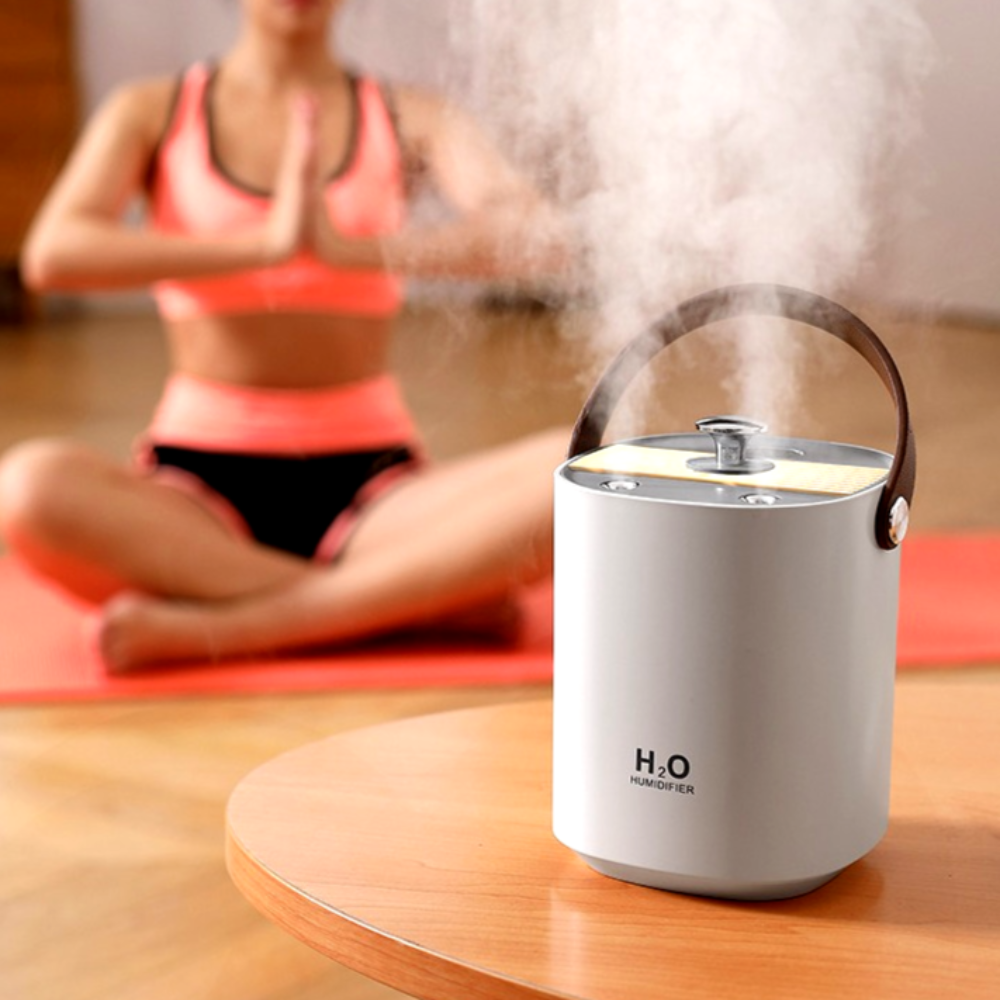 헤몬 미니 가습기 휴대용 탁상용 책상 무드등 가습기 1L