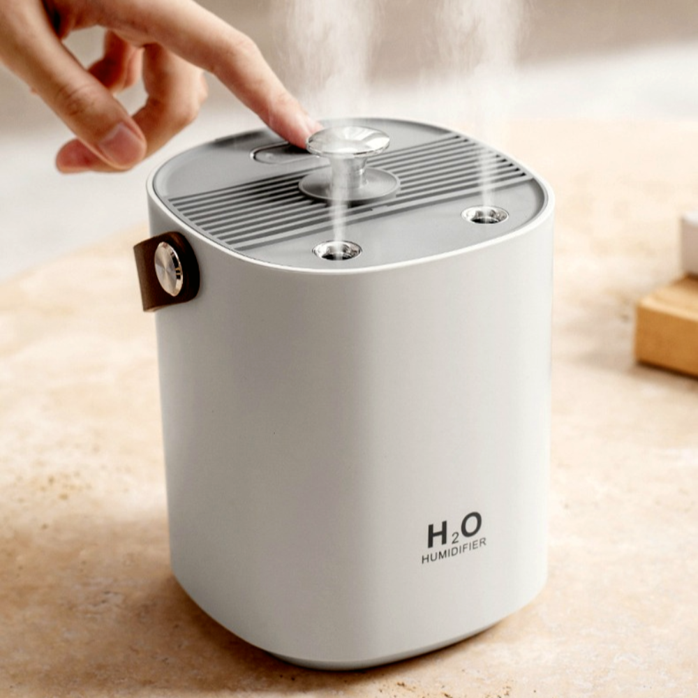 헤몬 미니 가습기 휴대용 탁상용 책상 무드등 가습기 1L