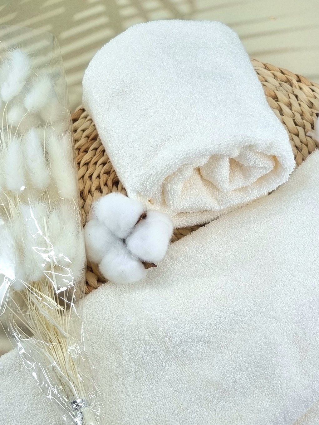타월버킷 플레인 뱀부타올 뱀부얀 고중량 죽사 호텔수건 항균타월 자취수건 170g 이미지 6
