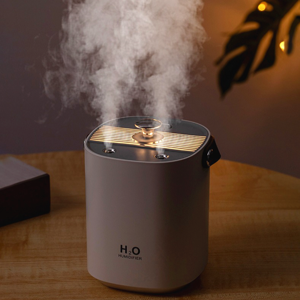 헤몬 미니 가습기 휴대용 탁상용 책상 무드등 가습기 1L