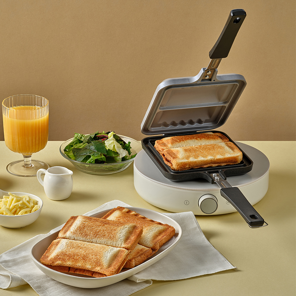 에비히슈테른 캠핑 샌드위치 메이커 브런치 토스트 핫도그 쿠커 2구