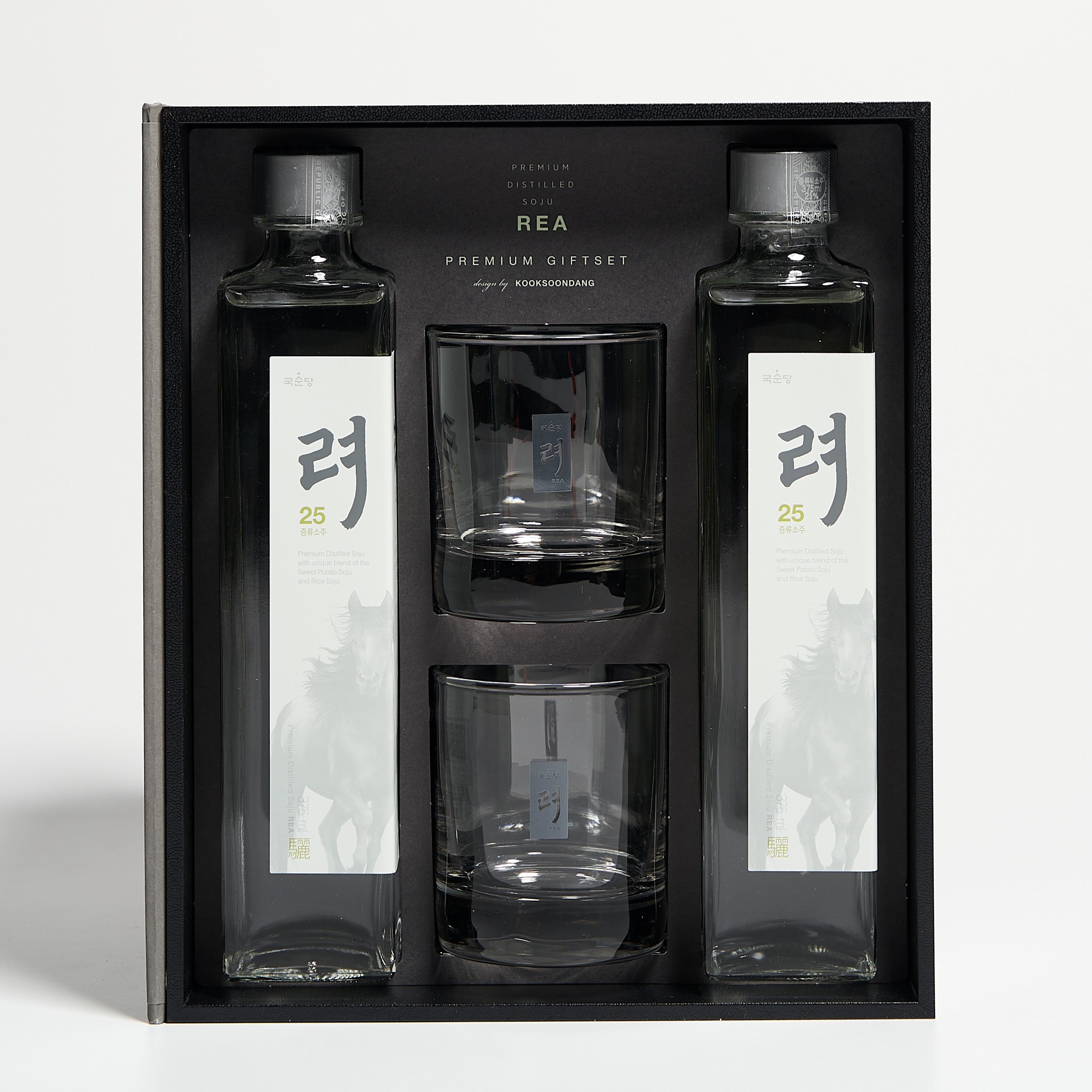 려 고구마 소주 25도 선물세트 특2호 375ml 2본입(쌀블렌딩) 증류주 국순당 여주 - 메인 이미지