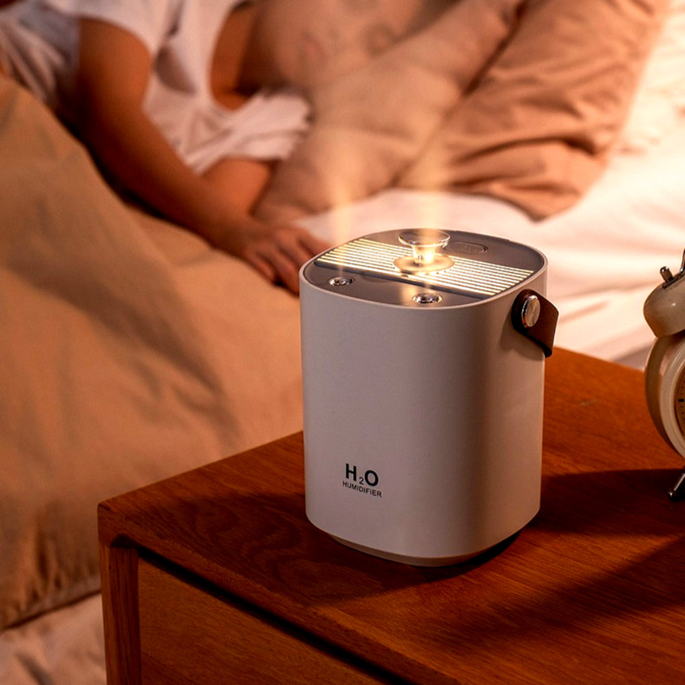 헤몬 미니 가습기 휴대용 탁상용 책상 무드등 가습기 1L