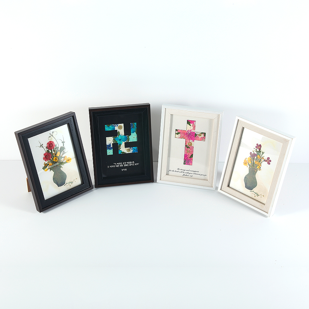 프레스코21 압화 만들기 투톤미니액자 11x15 포토 프레임