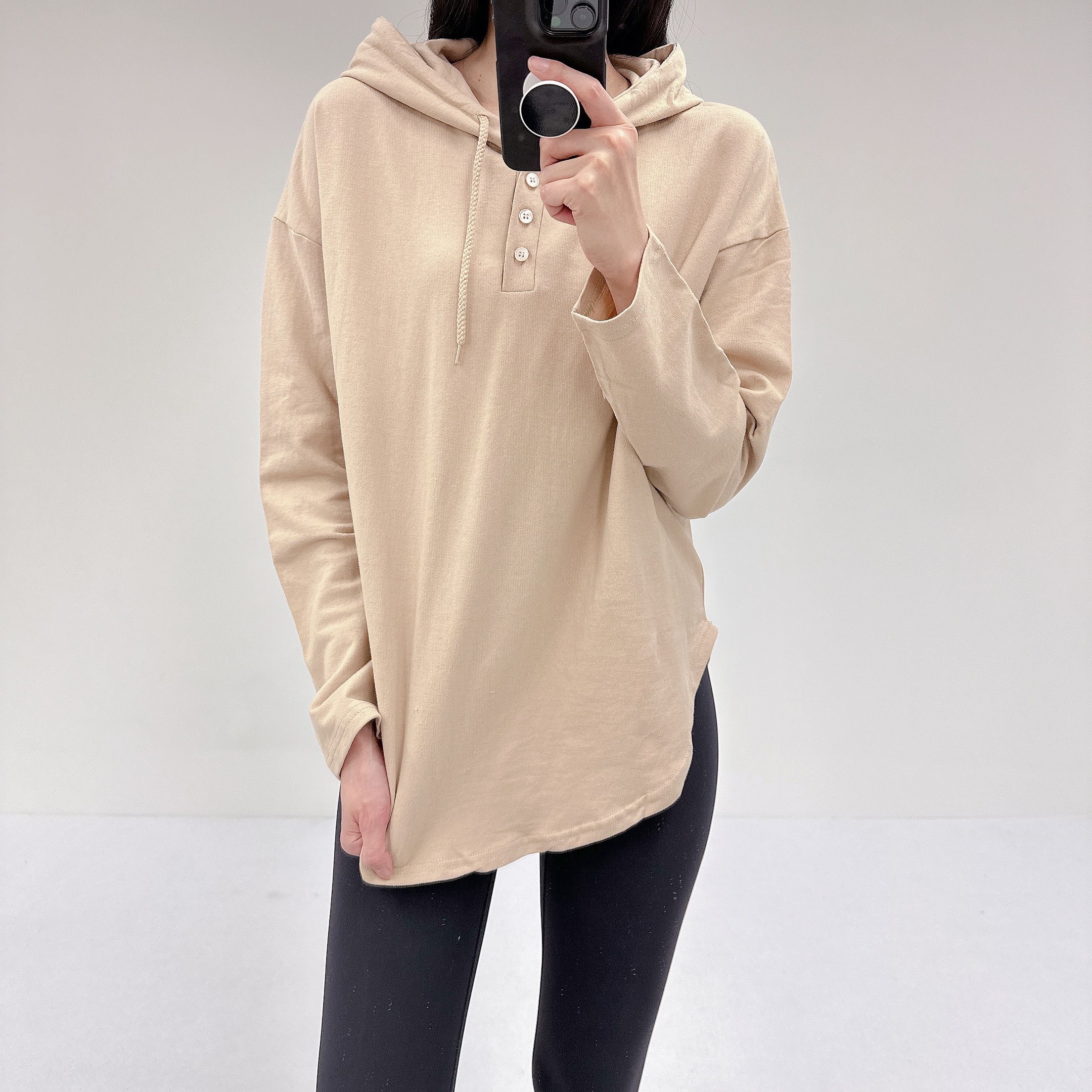 로라벨 소이 필라테스복 여성 요가복 필라테스 요가 상의 티셔츠 커버업 운동복 빅사이즈 옷 - 상세 이미지 5