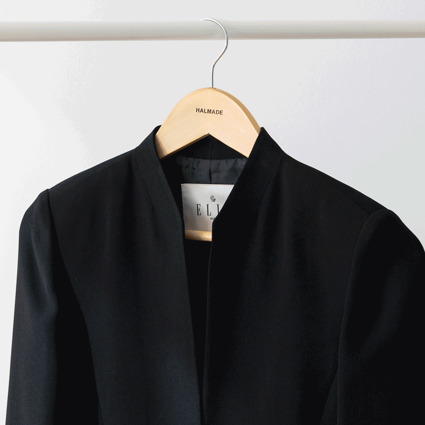 할메이드 우드 나무 니트 정장 코트 원목옷걸이 1p