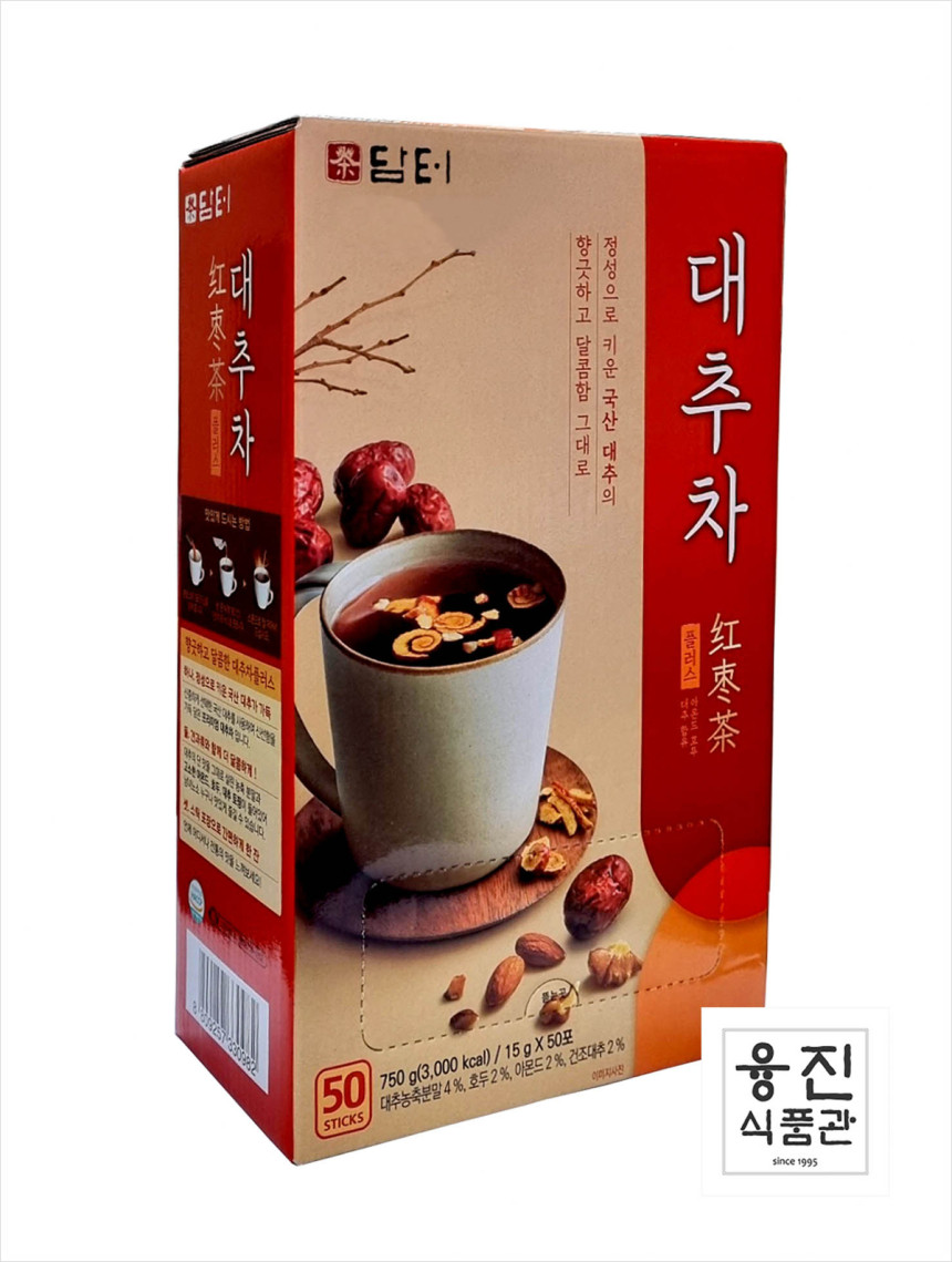 담터 대추차 750g (15g × 50포) / 간편스틱형 고형대추차 다과차 디저트차 - 16,500원 - 식봄