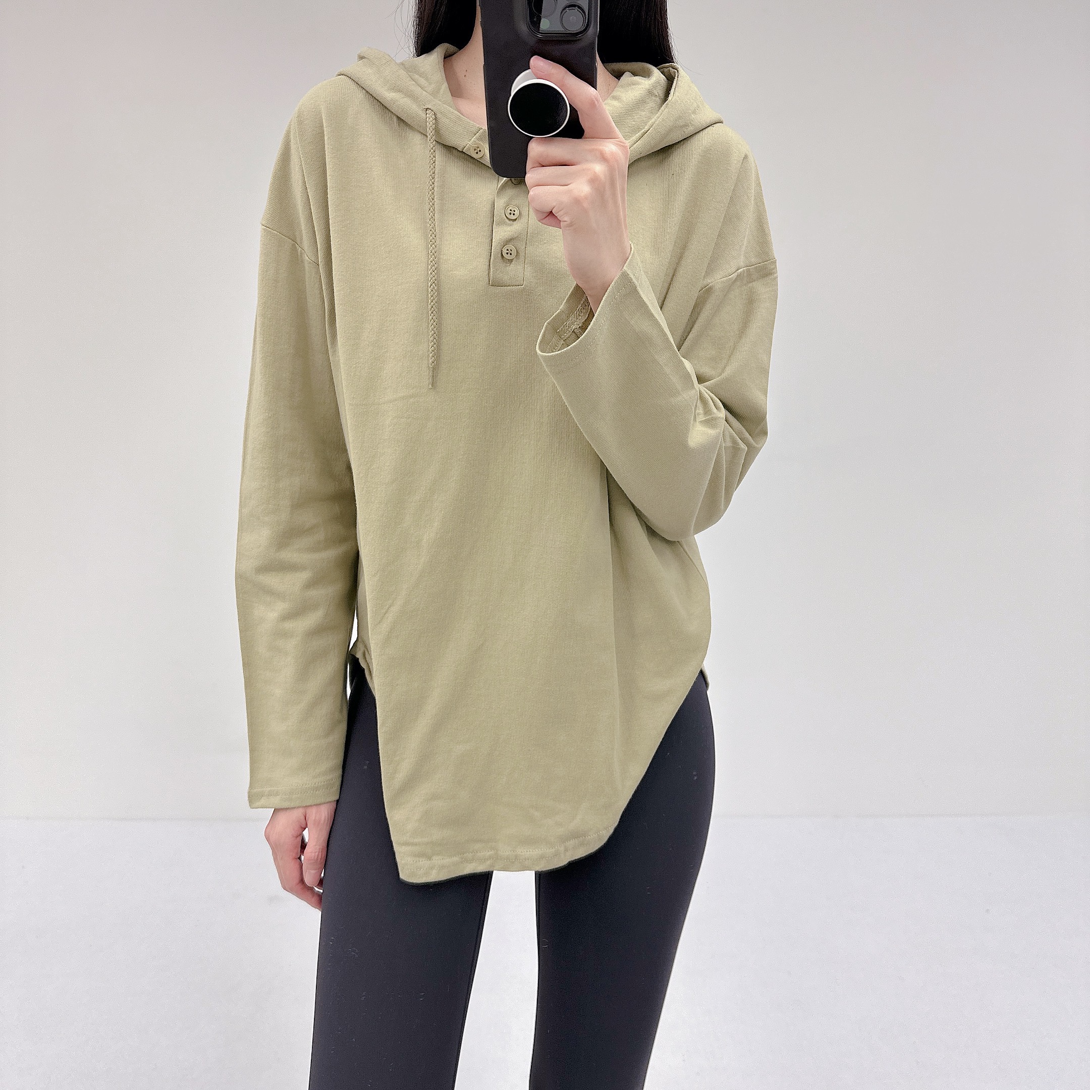 로라벨 소이 필라테스복 여성 요가복 필라테스 요가 상의 티셔츠 커버업 운동복 빅사이즈 옷 - 상세 이미지 4