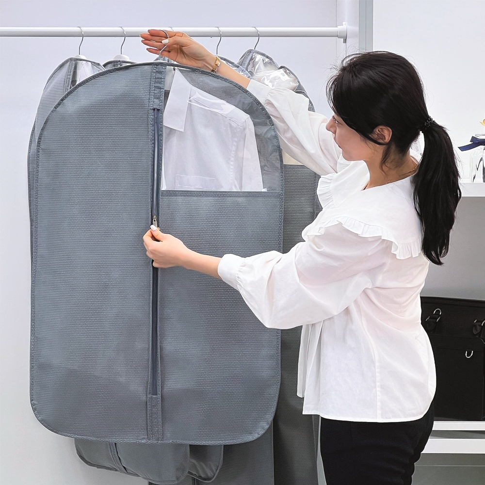 아모란나 부직포 옷커버 옷장정리 패딩 코트 의류커버 더명품 미디엄 M 제품 이미지