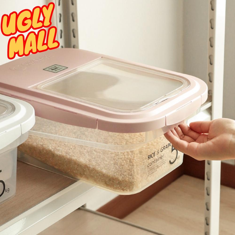 쌀통5KG 쌀용기 쌀저장고 쌀보관방법 쌀보관법 - 메인 이미지
