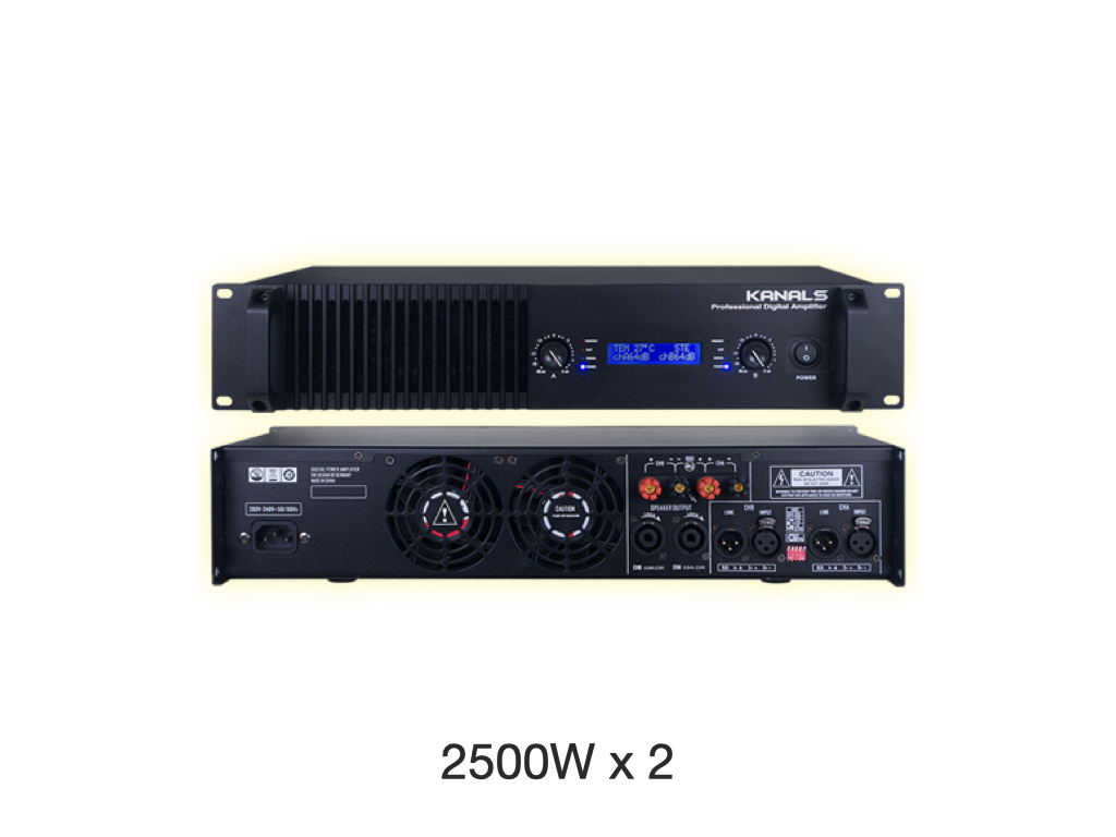 카날스 KD-5000 카날스 앰프 2CH 4옴 2500W+2500W - 상품 이미지