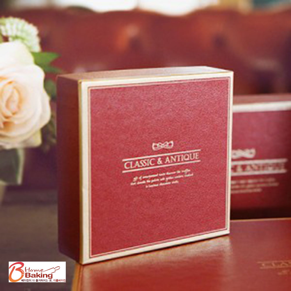 초콜릿상자 고급레드 4구 포장박스 발렌타인데이 파베 수제초콜릿 만들기 선물상자 DIY - 상품 이미지