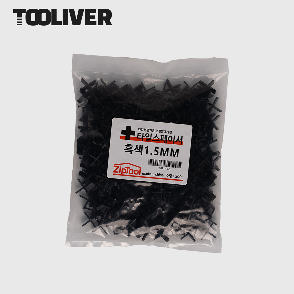 툴리버 타일 쿠사비 메지핀 십자 흑색 초정밀 스페이서 이미지 3