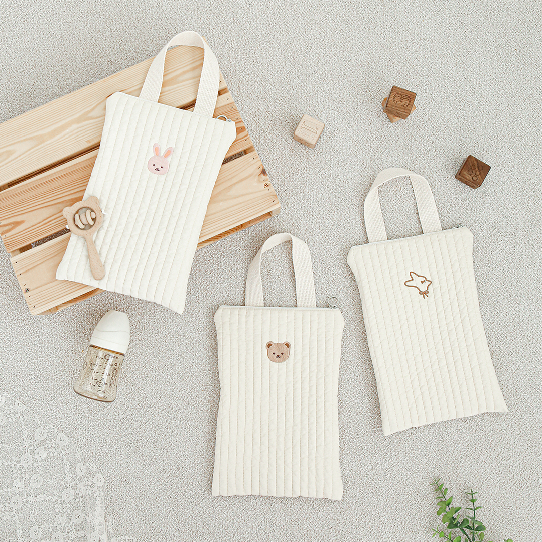 마롤로뜨 100수 국민 기저귀 가방 누빔면 파우치 아기 미니 이너백