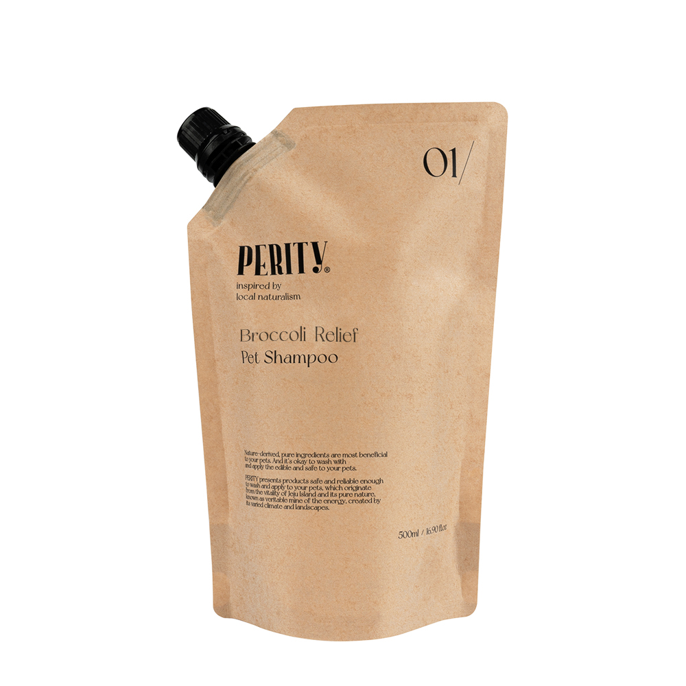 [무료배송]식물성 저작극 강아지 샴푸 천연 애견샴푸 제주 브로콜리 릴리프 펫 샴푸 리필팩 500ml