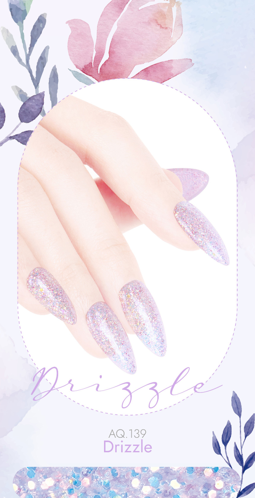 Blooming Collection Glitter Detail