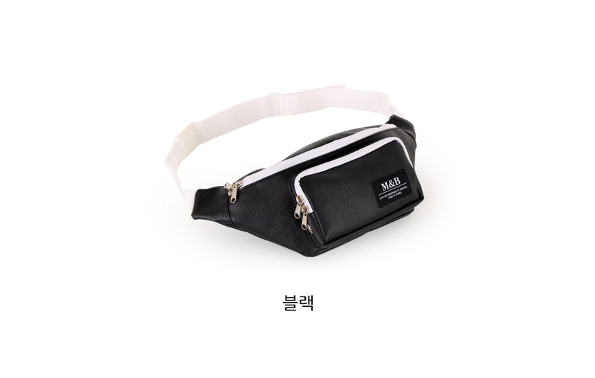 남자 여자 심플 간편한 힙색 나들이 외출 여행 레더 귀여운 벨트쌕 핸드폰 지갑 허리가방 - 상세 이미지 4