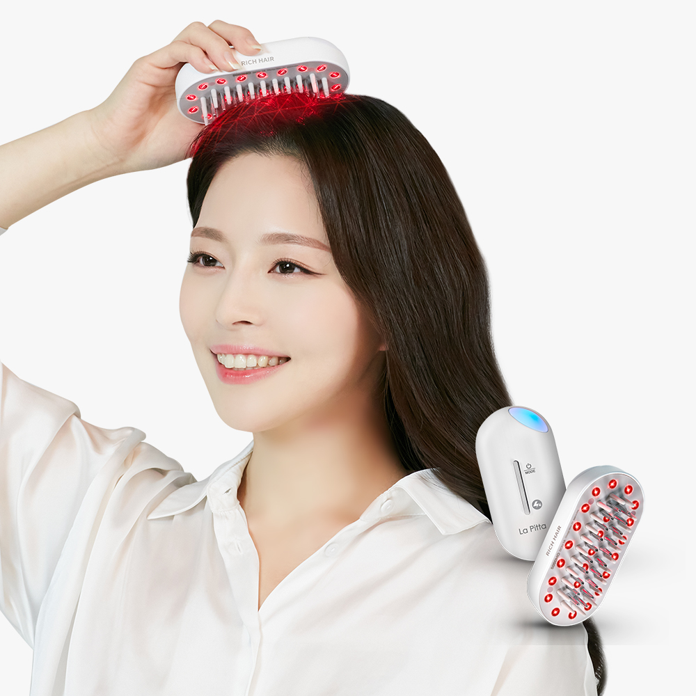 [두피 더블케어] 라피타 리치헤어 모발관리 EMS 갈바닉 이온 마사지기 제품 이미지