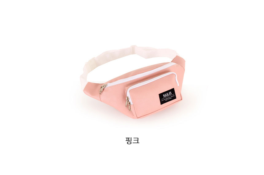 남자 여자 심플 간편한 힙색 나들이 외출 여행 레더 귀여운 벨트쌕 핸드폰 지갑 허리가방 - 상세 이미지 5