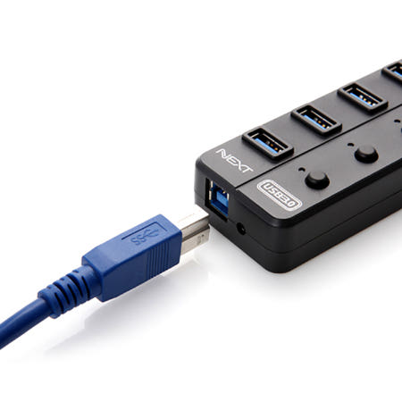 NEXTU NEXT-704U3 USB 3.0 4포트 유전원 USB 허브 개별스위치